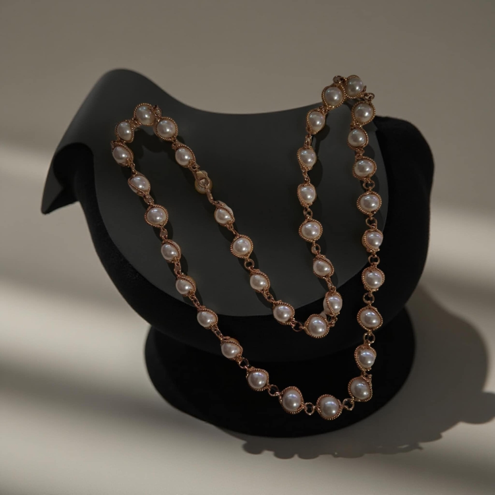 Napier Gold and White Necklace Elegant Jewelry